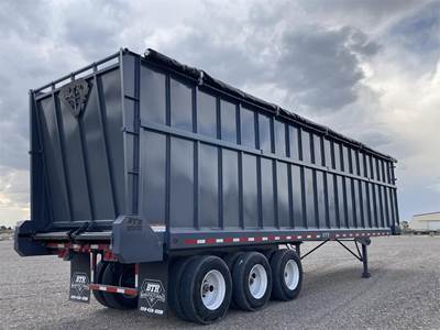 BTR 40x102 Tri Axle Steel Live Floor Trailer - Spring, Fixed Axle