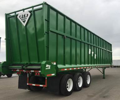 BTR Tri Axle Steel Live Floor Trailer - Spring, Fixed Axle